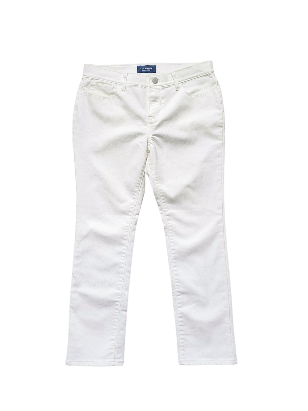 Old Navy Girl's White Straight-Leg Skinny Jeans